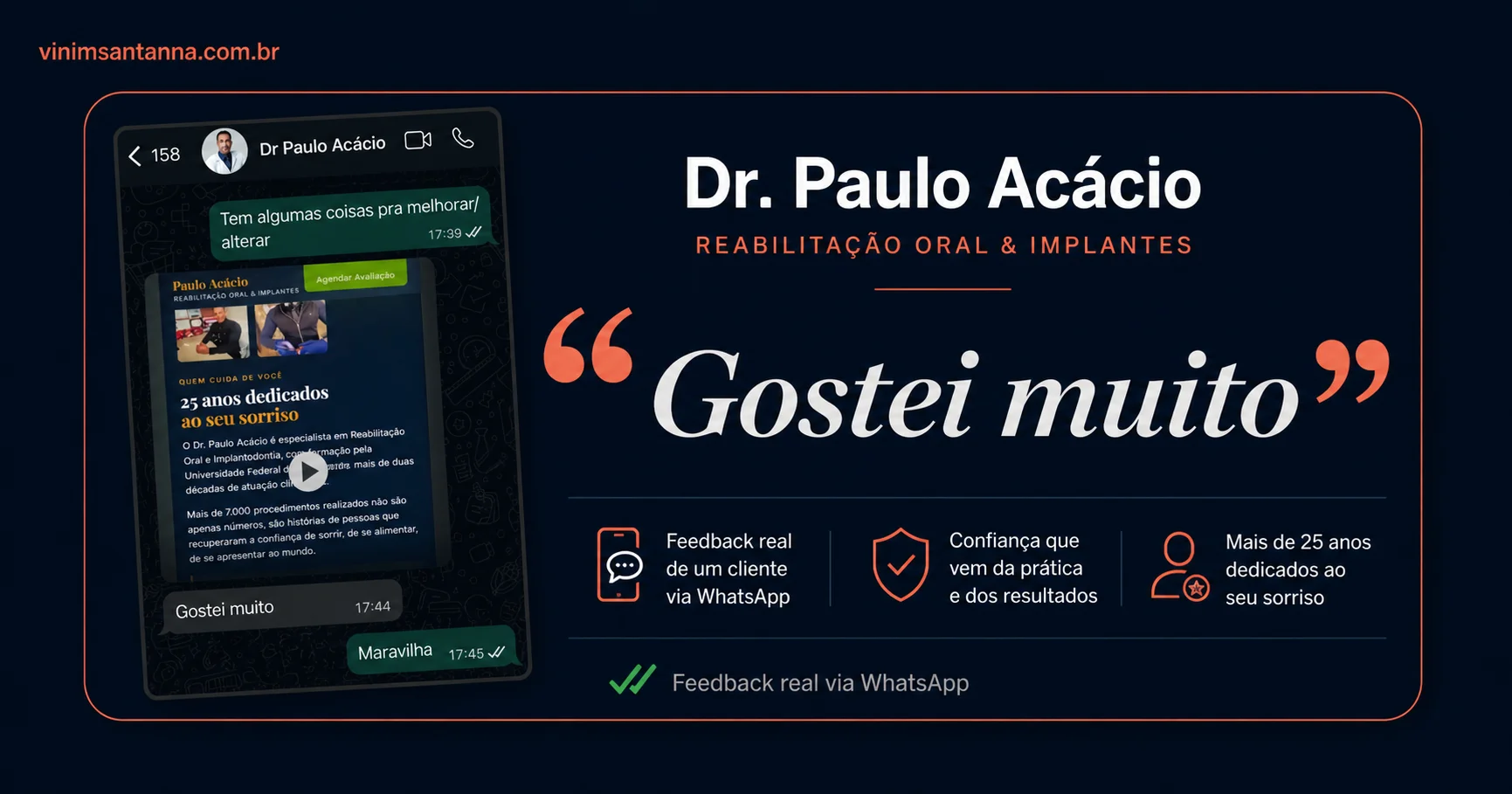 Depoimento de aluno