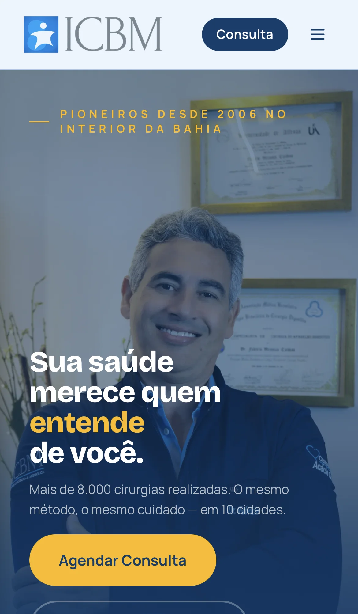 Site criado com o método