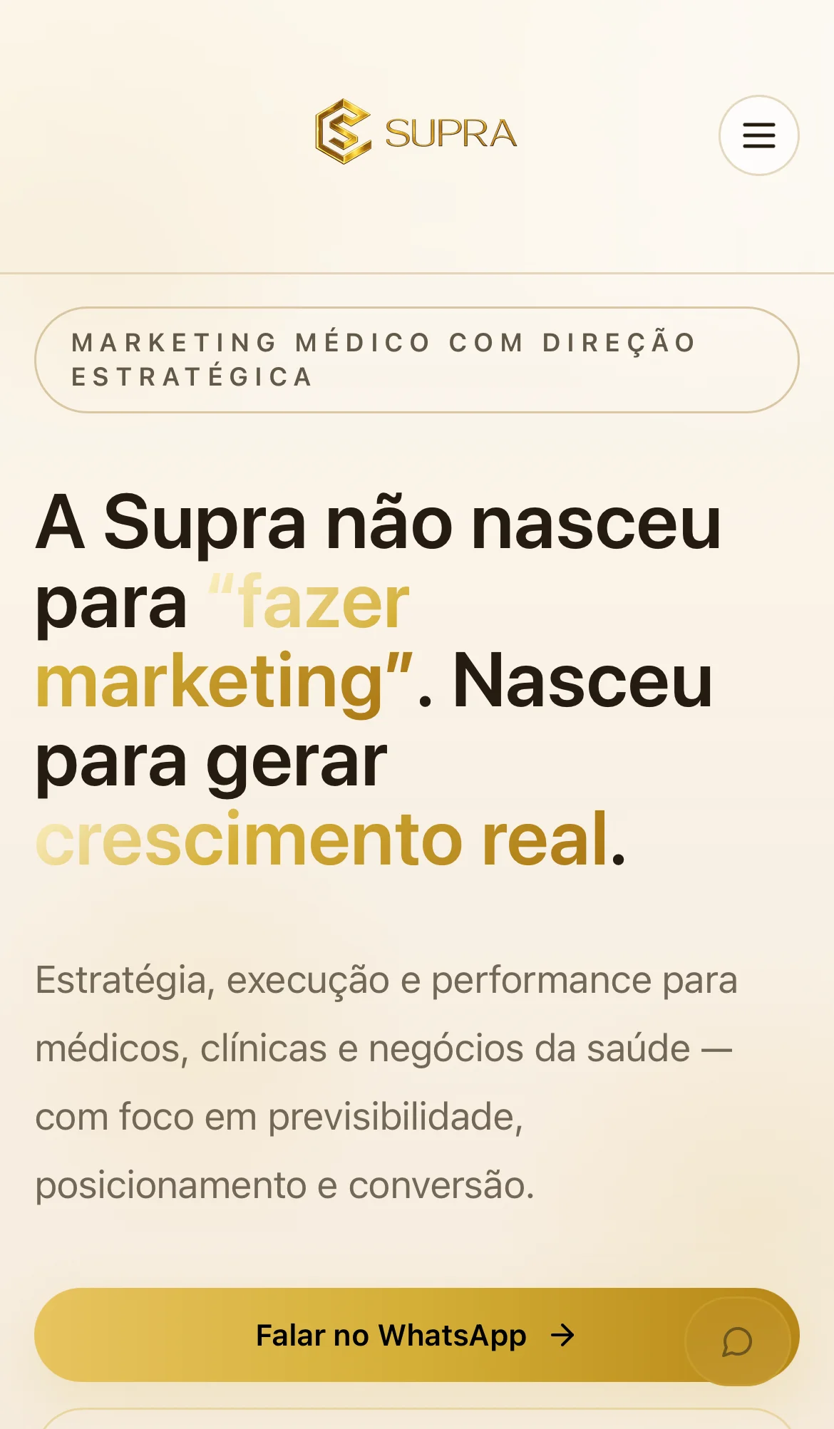 Site criado com o método
